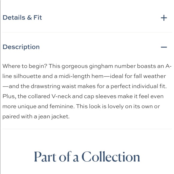 NWT Draper James Gingham Keyhole Midi Dress - Picture 4 of 10